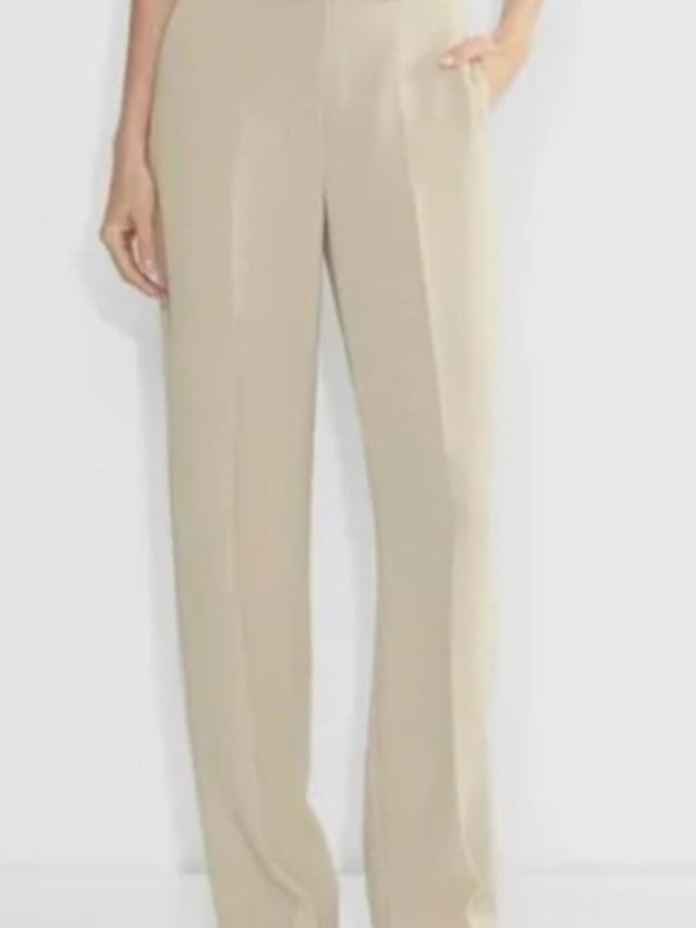 NWT Aritzia LIMITLESS Crepette Pants Marcona Beige